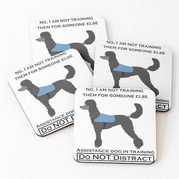 Item preview, No, I Am Not Training Them For Anyone Else (Poodle black, assistance dog) designed and sold by TheMalPals.