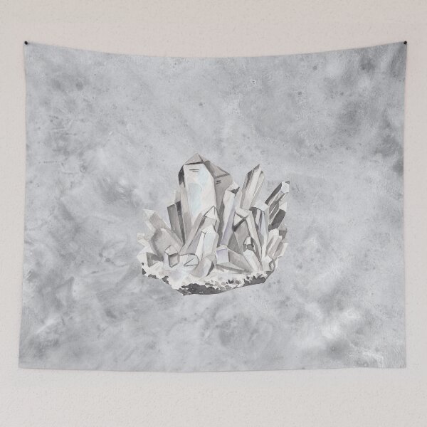 Item preview, Crystal gem stone watercolor print designed and sold by frenchstylehome.