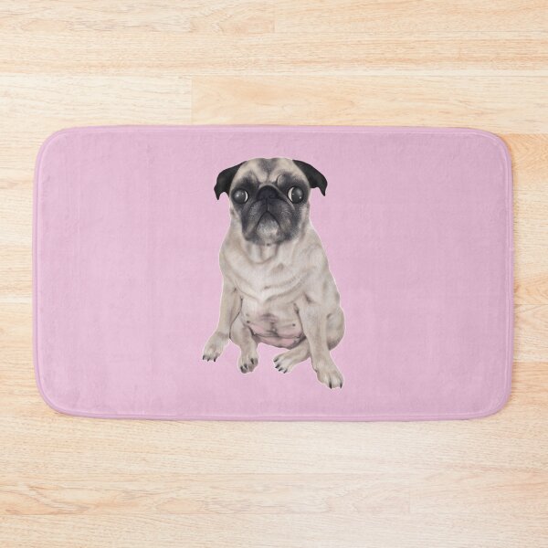Item preview, Coco The Pug Light Pink designed and sold by CoconatStudio.