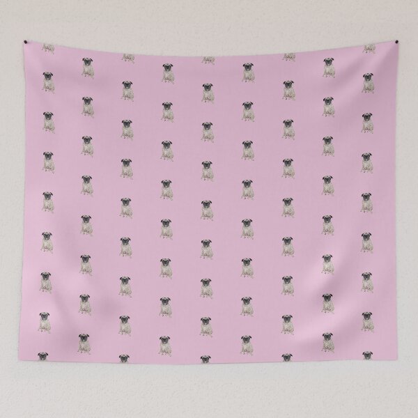 Item preview, Coco The Pug Light Pink designed and sold by CoconatStudio.