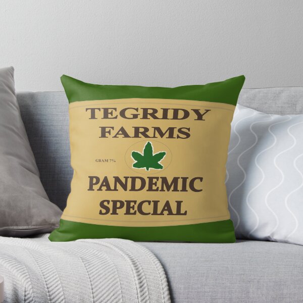 Tegridy Farms - pandemic special - SEVEN PERCENT Throw Pillow