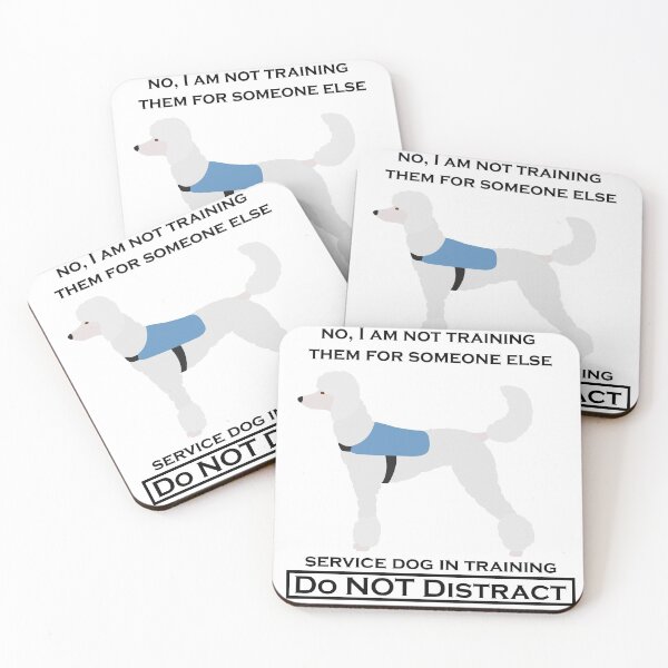 Item preview, No, I Am Not Training Them For Anyone Else (Poodle white, service dog) designed and sold by TheMalPals.