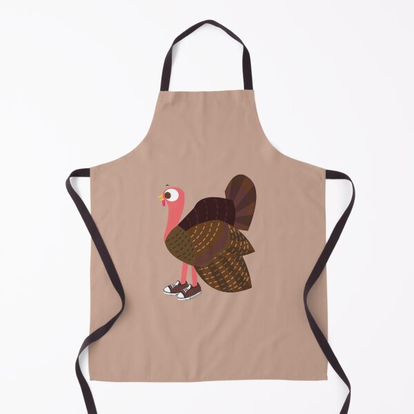 Item preview, Cute Cartoon Turkey Runner wearing sneakers designed and sold by Hedgie Designs.