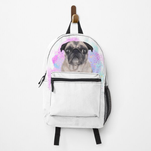 Item preview, Coco The Pug Watercolor White Background designed and sold by CoconatStudio.