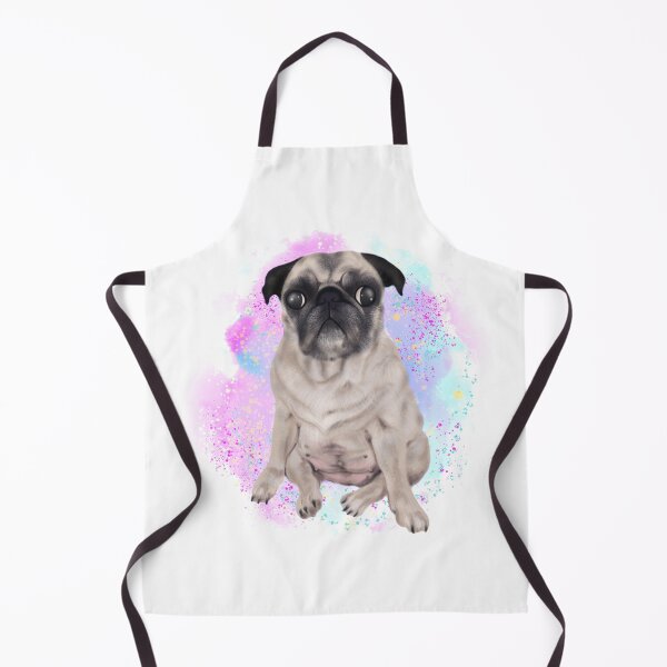 Item preview, Coco The Pug Watercolor White Background designed and sold by CoconatStudio.