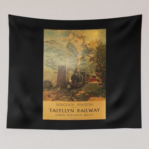 Item preview, Dolgoch Station retro poster designed and sold by CorasPosters.