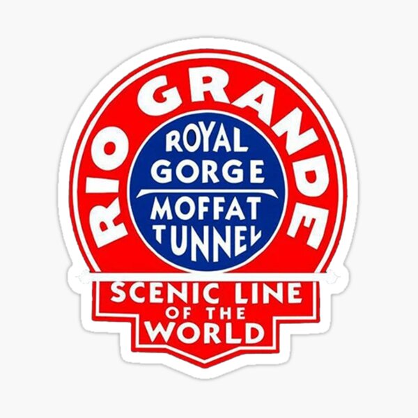 Item preview, Vintage Rio Grande Railroad - Royal Gorge and Moffat Tunnel - Scenic Line of the World designed and sold by QuayTradingCo.