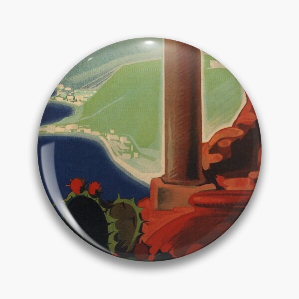 Item preview, Taormina retro poster designed and sold by CorasPosters.