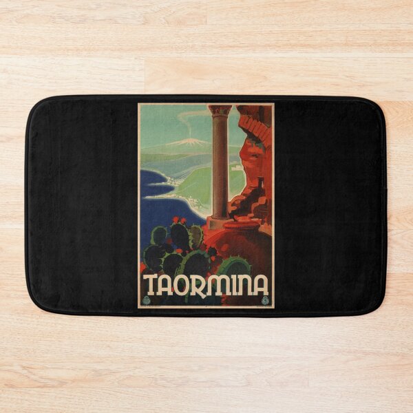Item preview, Taormina retro poster designed and sold by CorasPosters.