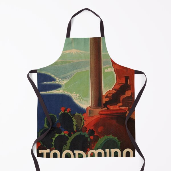 Item preview, Taormina retro poster designed and sold by CorasPosters.