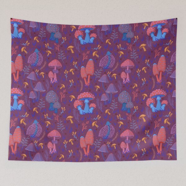 Item preview, Colorful Mushroom Fungus Pattern designed and sold by The Art of Teena Sauvola.