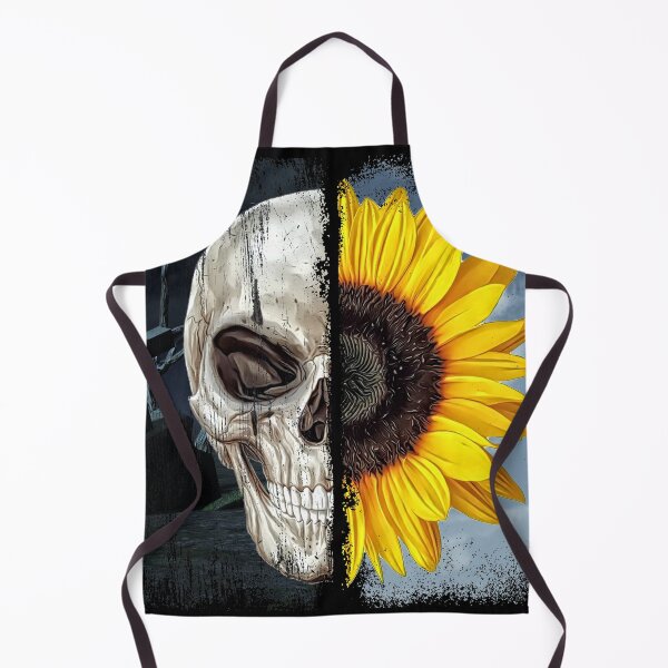 Item preview, sunflower skull designed and sold by drizzd.