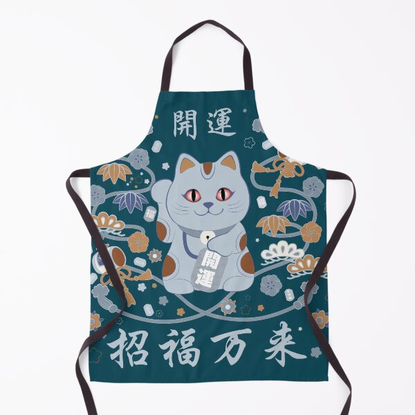 Item preview, Japanese Lucky Cat Blue designed and sold by SnarkyDoodles.