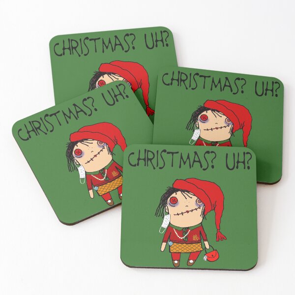 Item preview, Christmas? Uh? Stressed out rugdoll Santa not ready for Christmas. designed and sold by marina63.