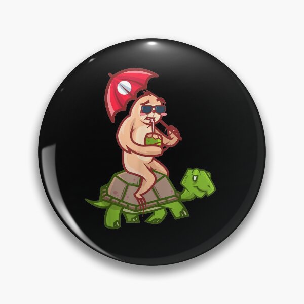 Item preview, Sloth Riding Turtle Funny Lazy Slow Speed Wild Animal Lover  designed and sold by JonesErin.