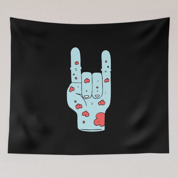 Item preview, Blue Zombie Peace Sign designed and sold by KammilDesigns.