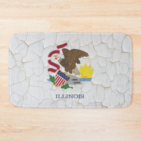 Item preview, Illinois Flag Grunge  Wall designed and sold by TRowanDesign.
