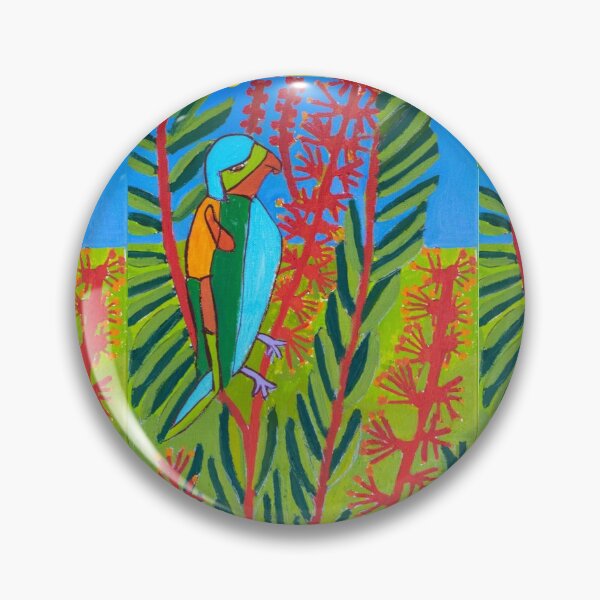 Item preview, Two Parrots Grevillea designed and sold by Zion Levy Stewart.