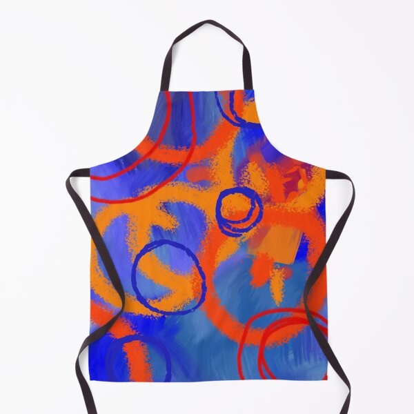 Item preview, Modern Impressionist Style Blue and Orange Abstract Art designed and sold by NancyMerkle.