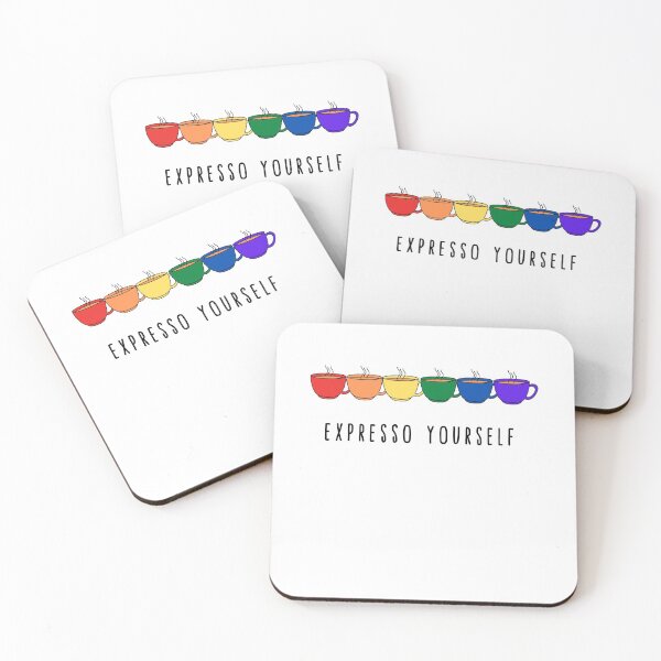 Item preview, Expresso Yourself Pride Rainbow designed and sold by somebasic.