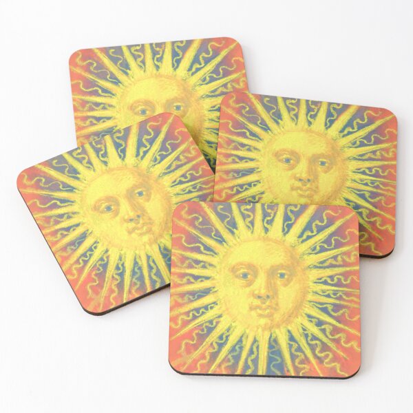 Item preview, Blazing Sun From Splendor Solis Illuminated Manuscript by Salomon Trismosin - 1582 designed and sold by IridescentSea.