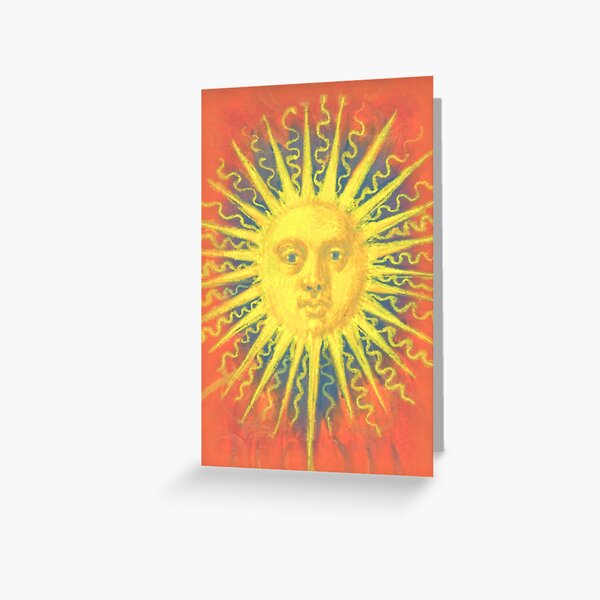 Item preview, Blazing Sun From Splendor Solis Illuminated Manuscript by Salomon Trismosin - 1582 designed and sold by IridescentSea.