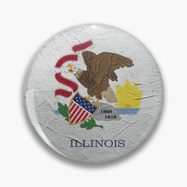 Item preview, Illinois Flag Wall designed and sold by TRowanDesign.