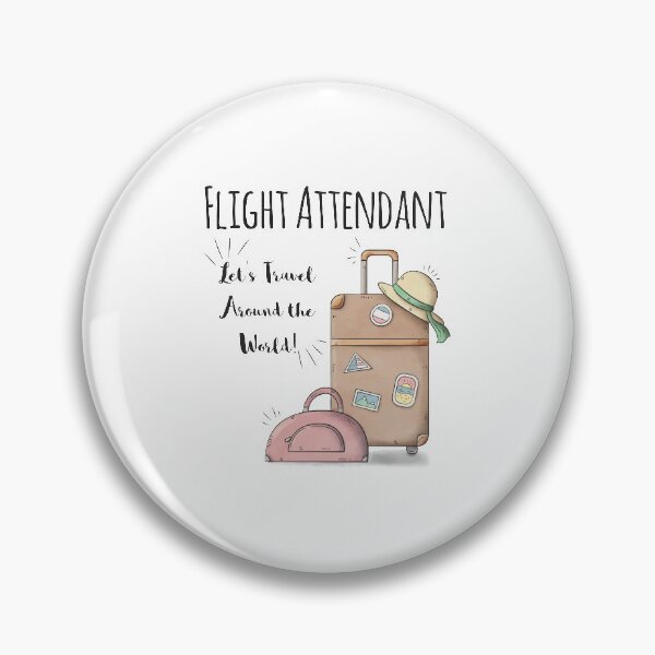 Item preview, Flight Attendant Let's Travel Around The World designed and sold by 4AllTimes.