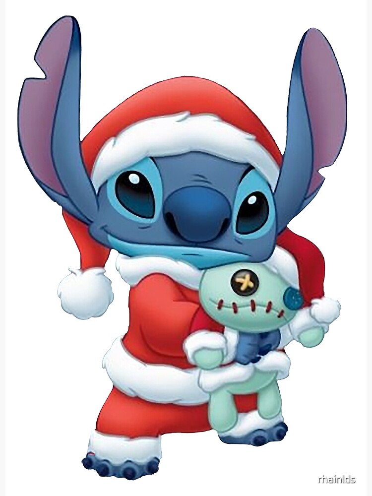 "Stitch (Christmas Version)" Art Print by rhainlds | Redbubble
