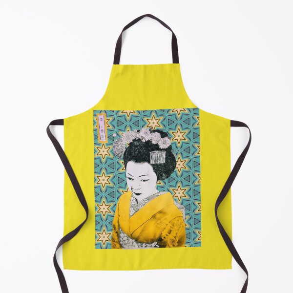 Item preview, Japanese Geisha - Yellow Kimono designed and sold by Anne-Maree Hunter.