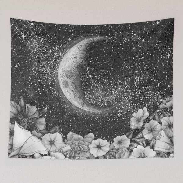 Item preview, Moonlight in the Garden designed and sold by ECMazur Art.