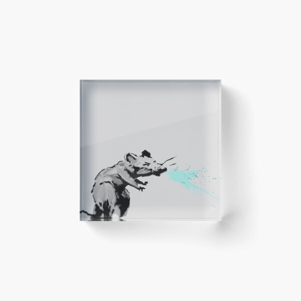 corona virus rat sneezing Acrylic Block