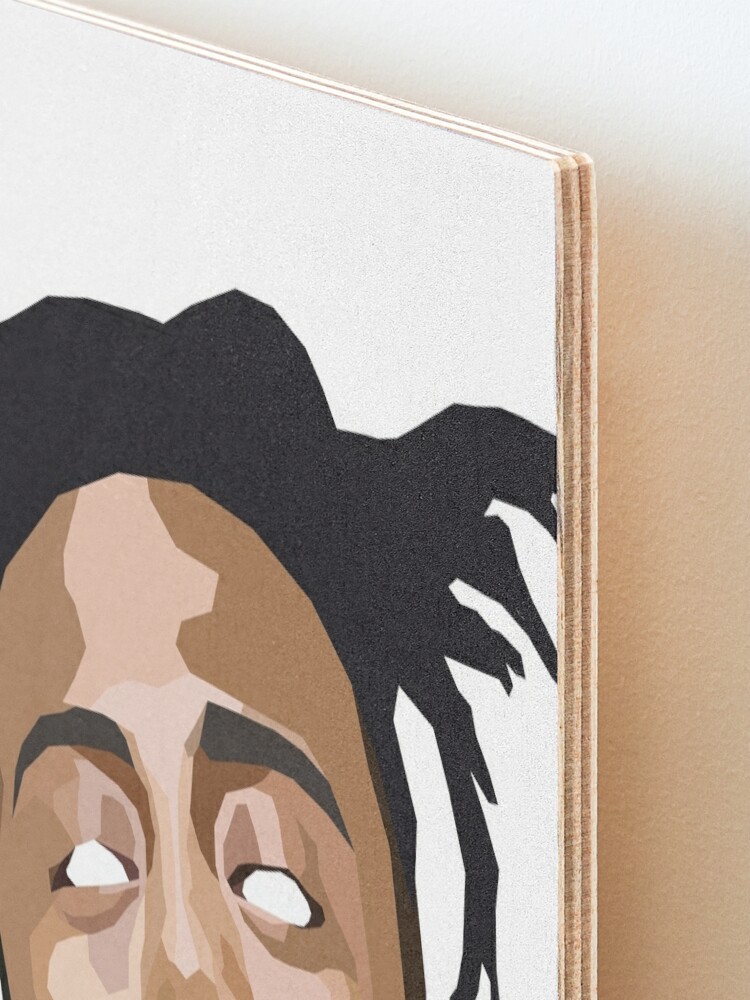 "Amine Minimal Face" Mounted Print by NuAgeStudio | Redbubble