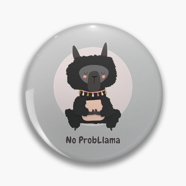 Item preview, No ProbLlama - Llama Yoga Meditating designed and sold by Kaos Urbanwear.