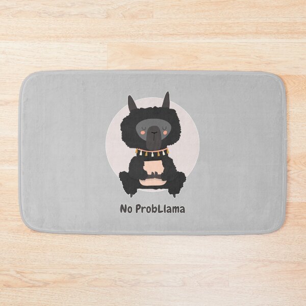 Item preview, No ProbLlama - Llama Yoga Meditating designed and sold by Kaos Urbanwear.