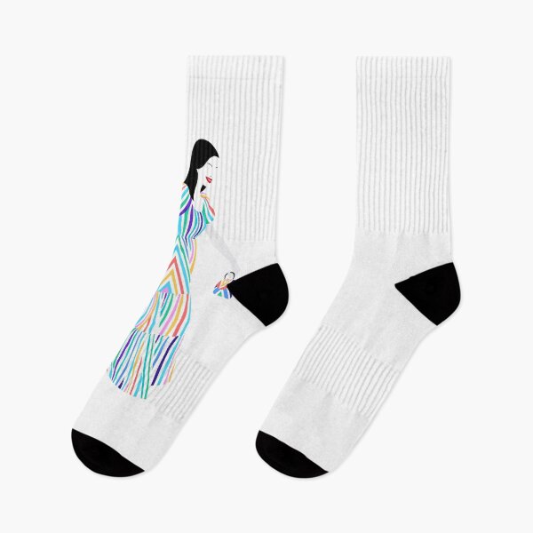 Artikelvorschau, Frau im Regenbogenkleid entworfen und verkauft von MAS Graphic Design.