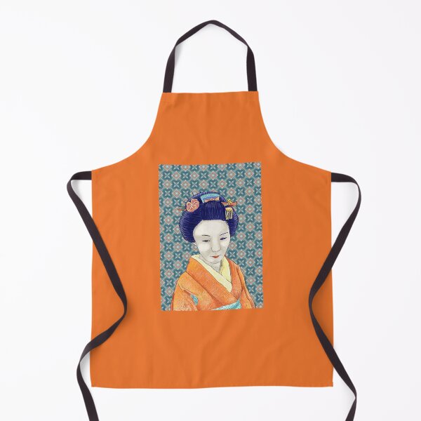 Item preview, Japanese Geisha - Apricot Kimono designed and sold by Anne-Maree Hunter.