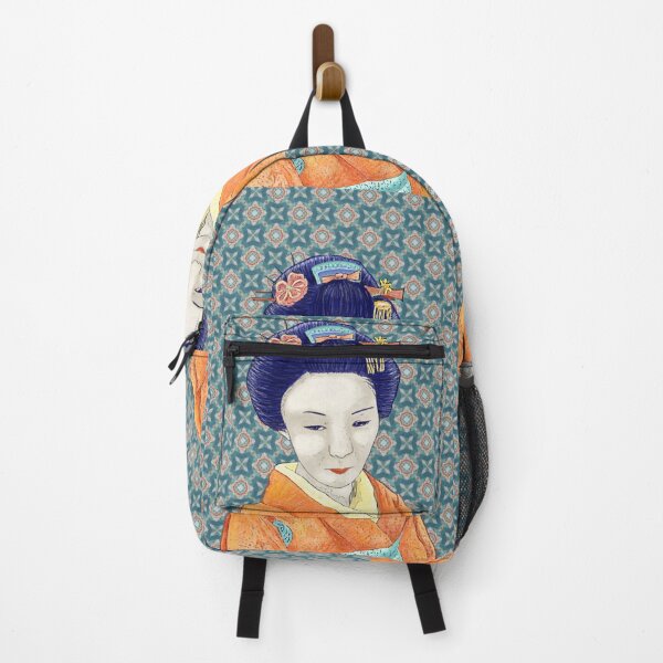 Item preview, Japanese Geisha  - Apricot Kimono designed and sold by Anne-Maree Hunter.