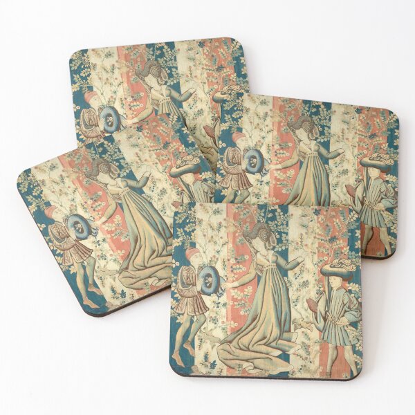 Item preview, Courtiers in a Rose Garden: A Lady and Two Gentlemen designed and sold by TumbleTee.