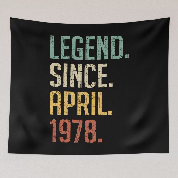 Item preview, Legend Since April 1978 43rd Birthday Gift 43 Years Old Vintage April 1978 designed and sold by Takatv.