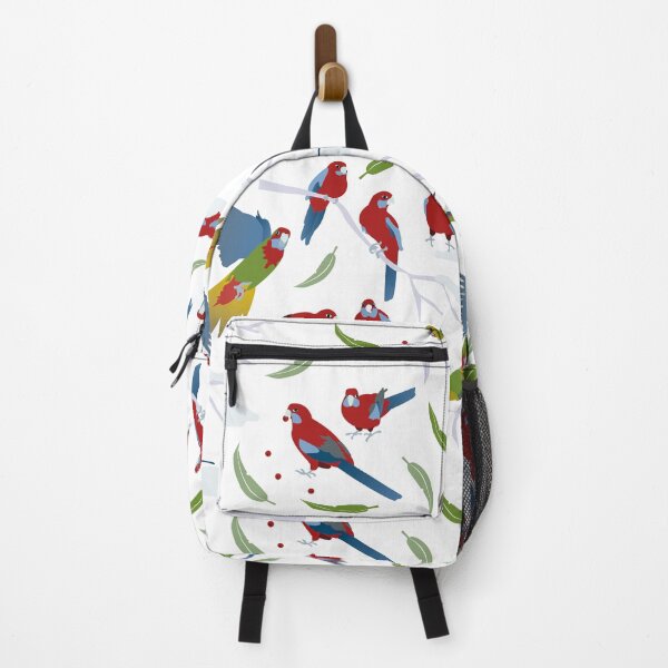 Item preview, Crimson Rosellas in winter snow designed and sold by Colour Angel by KV.