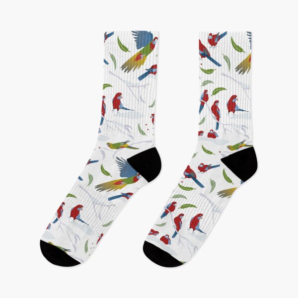 Item preview, Crimson Rosellas in winter snow designed and sold by Colour Angel by KV.