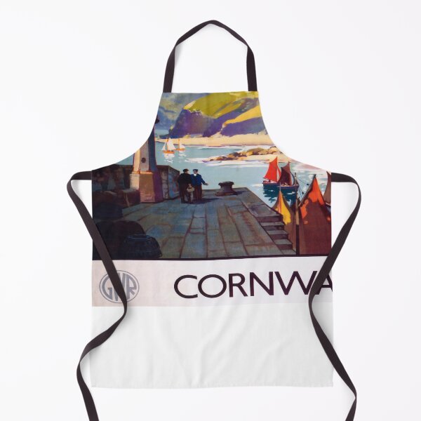 Item preview, Cornwal retro poster designed and sold by CorasPosters.
