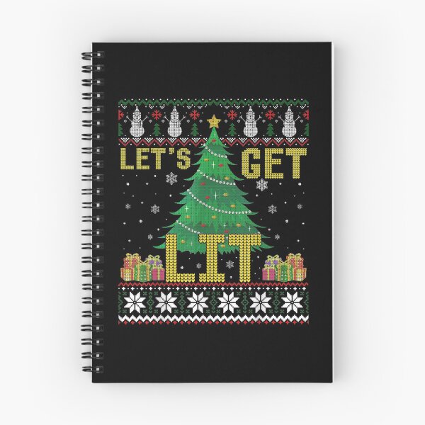 Item preview, Let's Get Lit Drinking Funny Christmas Ugly Xmas Sweater  designed and sold by KhanWill.