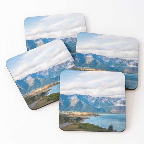 Item preview, Mountain range picturesque view at Lake Hawea in New Zealand. designed and sold by Danielasphotos.