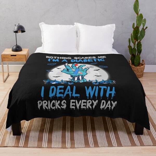 Item preview, Nothing Scares Me I'm A Diabetic I Deal With Pricks Everyday designed and sold by CreativeGift.