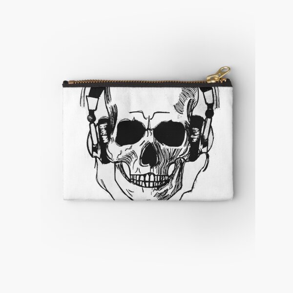 Item preview, A skull with headphones designed and sold by Pethdesign95.