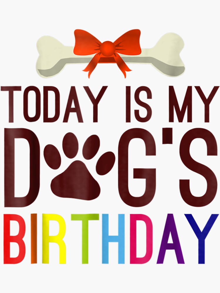 Today Is My Dog's Birthday T Shirt For Pet Owner Clothing