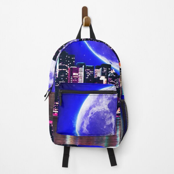 Item preview, Colorful Moon | Night Urban Landscape designed and sold by Artsy Universe.