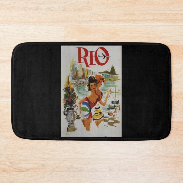 Artikelvorschau, Rio retro poster entworfen und verkauft von CorasPosters.